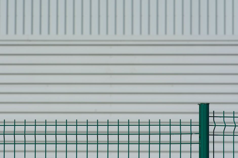 Modern steel fence panels